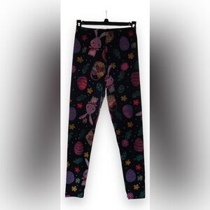 Black and pink bunny‎ leggings OSFM